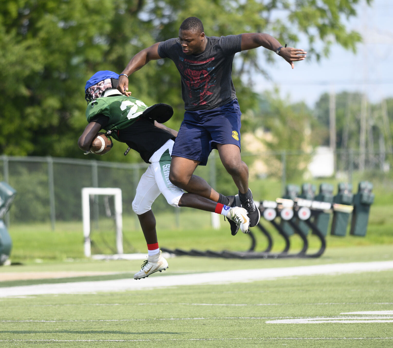 Fort Zumwalt North football practice